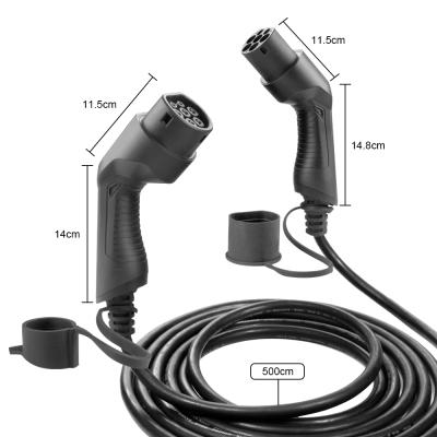 China 32amp 3 phase 22KW IEC 62196-2 type - 2 ev charging cable CHC004 for sale