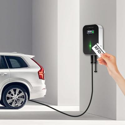 China RFID Electric Car Charger Wallbox Type - 2 22kw 32a Because-22KW EV Wall Mounted Charging Station (RFID) for sale