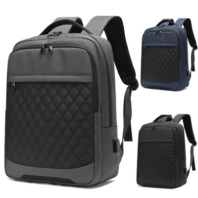 China With USB High Capacity Handle Bags Waterproof USB Business Men Left Expandable Filling Multifunctional Laptop Backpack for sale