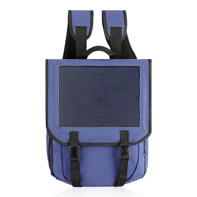 China Multifunctional fashion anti-theft solar blue reflective backpack backpack security electronic equipment backpack for sale