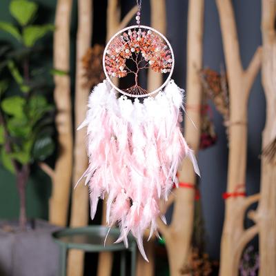 China Bohemian Tree of Life Feather Wall Hanging Bohemian Dream Catcher Home Decor for Wedding Party Birthday for sale