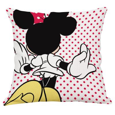 China Cartoon Fairy Tale Anti-Static Cute Cushion Covers Mouse Printed Kids Brand Design Pillow Case for sale