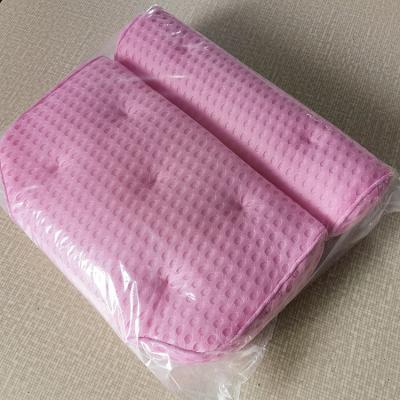 China Hot Selling Viable Hot Selling 7 Cup Hotel SPA Bath Tub Bath Blue White Amazon Amazon Pink Suction Pillow For Neck for sale