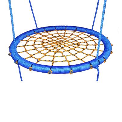 China Bring Happiness Around Rope Net Web Swing Chair Outdoor Hanging Outside Swing For Kids Outdoor Folding Bird Nest Swing for sale