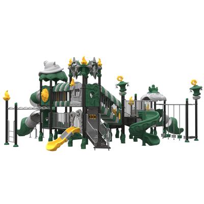 China 3-15 Years Old Kindergarten Magic Colorful Playground Outdoor Theme Children Play Equipment Kids Plastic Slide For Sale for sale