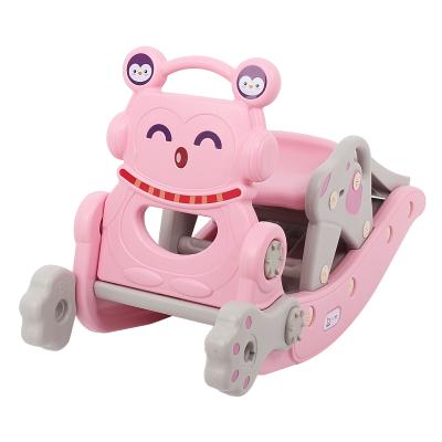 China Ride On Toy Whosale Plastic Ride On Animal Rocking Horse Indoor 2 in 1 Cheap Animal 3 in 1 Toy Slide For Sale Multifunctional for sale