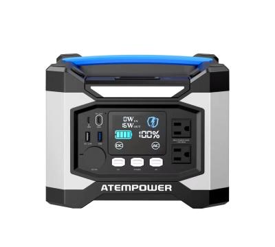 China Fast Charging Support ATEMPOWER 500W 518WH Power Station Portable Solar Generator for sale