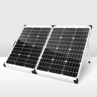 China 160W 12V Mono Battery Charging Portable Camping Folding Solar Panel Kit VASPFOLD-2N-LJ for sale