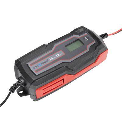 China UniversalÂ   6V/12V 10A AGM GEL Car Truck Boat Motorcycle Smart Auto Battery Charger for sale