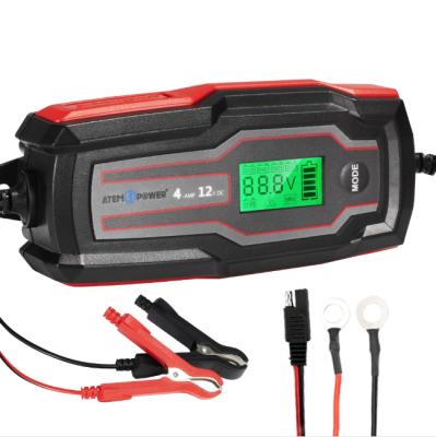 China 4A 6V/12V Car Truck Auto Boat Motorcycle Smart Battery Charger SLA AGM 3-135Ah for sale