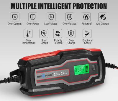 China UniversalÂ   6V/12V 10A fully automatic smart charger for sale