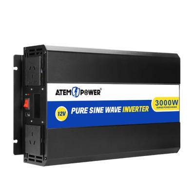 China ATEM POWER 3000W / 6000W 12V to 240V Pure Sine Wave Power Inverter 430x225x145mm for sale