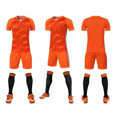 China Shirts & Main supply 2021 high quality sport plain cheap price jerseys orange soccer jersey for sale