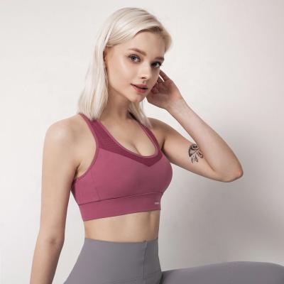 China 2022 Fashion Plain Gym Yoga Sports Breathable Bra Work Out Top Working Bra for sale