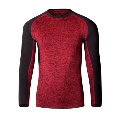 China 2022 Hot Selling Gym Fitness Breathable Custom Simple T-Shirts Unisex Tight Shirt Long Sleeve Wholesale for sale