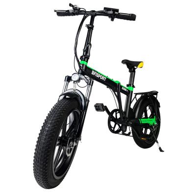 China Newest Battery Folding Steel Body Design Imported Snow Tires 20 Inch Snow Bike for sale