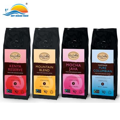 China Food China Wholesale Supplier Disposable Flat Bottom Coffee Airtight Bag for sale