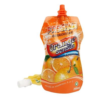 China Recyclable Plastic Drink Spout Stand Up Fruit Juice Pouch Packaging Bag Manufacturers for sale