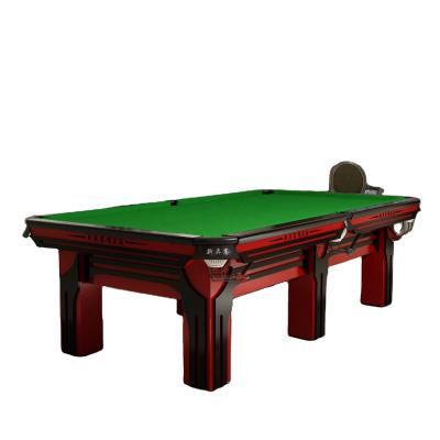 China Leather& Iron 9ft China manufacture Jiujiang A grade slate shape square leg pool table pool table for sale for sale