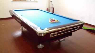 China Leather& New Design OEM Popular Slate Iron Pool Zinc Alloy Billiard Table 9 Feet Billiard Table 9ft for sale