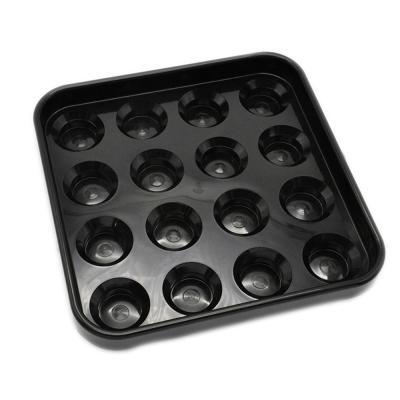 China Cheap Plastic Snooker Tool Price 16 Pcs Billiards Pool Balls Billiard Holding Dish Tray for sale