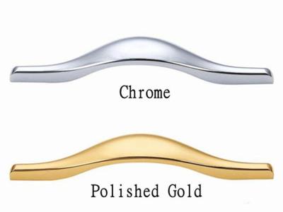 China Manijas dobles de los muebles del tamaño del cc y tirón cepillado botones del gabinete de los zapatos del cinc 160m m del oro en venta