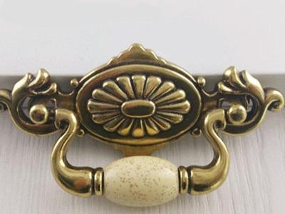 China 64mm Retro AntiBronze Ceramic Cupboard Pulls Classical Porcelain Dresser knobs for sale