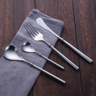 China Viable Flatware Silver Pearl Spoon Fork Knife Flatware High Grade Thailand Common Flatware for sale