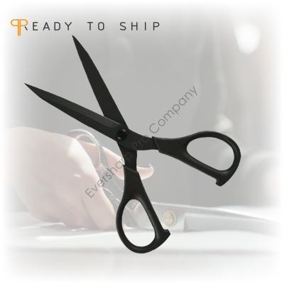 China High Quality Black Sharp Blade of Right Handed Scissors with Ergonomic Handle Sewing and Fabric Scissors for sale