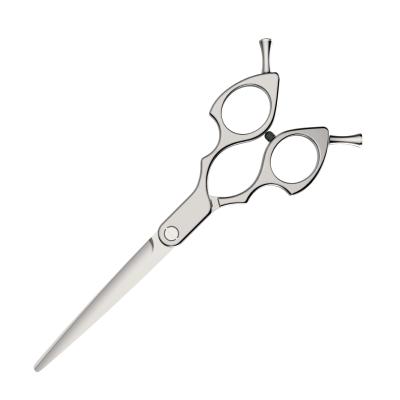 China Taiwan Manufacturer 440C Butterfly Handle Shape Convex Shape Hair Beauty Scissors for sale