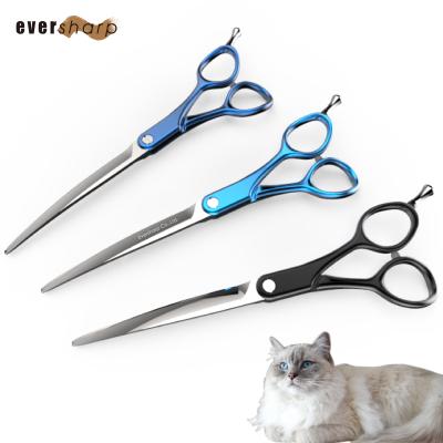 China Taiwan Sustainable Supplier Curved Pet Scissors Japan 440C Steel Dog Grooming for sale