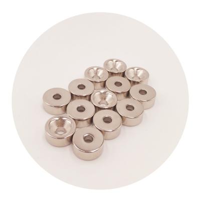 China Industrial Neodymium Industrial Magnet Permanent Ndfeb Cylinder Cavity Magnet Small Hole Magnet N52 N35 Permanent Milled Strong Customized Disc for sale