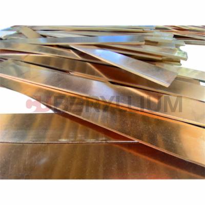 China Good Most Commonly Used Beryllium Copper Material B194 C17200 TD02 CuBe2 Plate 6x25x800mm for sale