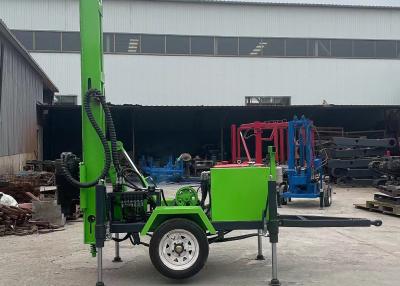 China Small Well Drilling Machine Water Well Drilling Rig / Trailer Mounted Drilling Machine for sale