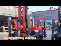 200 Meters Borehole Drilling Machine Crawler Mounted Multi Purpose