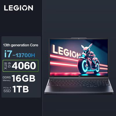 China 2023 Bluetooth Lenovo LEGION Y7000P Gaming Laptop Solo Graphics Gray Notebook 16 inch i7-13700H/16GB/1T SSD/4060 8G for sale