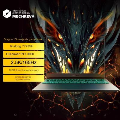 China 2023 Bluetooth Mechrevo Dragon 16K R7-7735H RTX3050 4GB 165Hz Gaming Laptops for Home and Gaming Notebook PC for sale