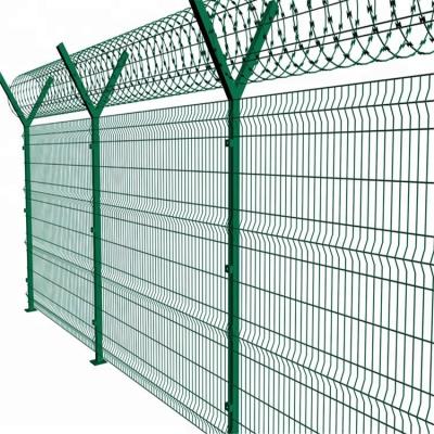 China Easily Assembled Security 3D Curved Welded Powder Coated PVC Wire Mesh Protecting Fence Panels for sale