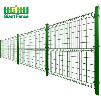 China Eco Friendly Fence Easily Assembled Designs 3D PVC Coated Curved Welded Wire Mesh Fence For Sale for sale