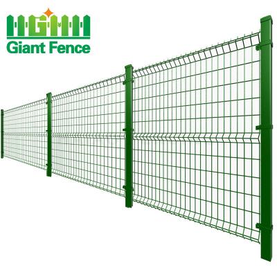 China Easily Assembled Home Exterior Decorative 3D Curved Welded Wire Mesh Garden Fence For Fence Panel for sale