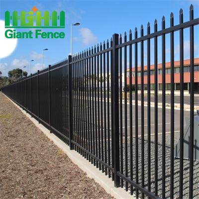 China Easily Assembled Ornamental Black Decorative Steel Garden Metal Wrought Iron Fence for sale