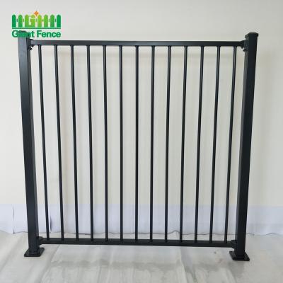 China Easily Assembled Garden Ornamental Black Metal Panel Aluminum Fence for sale