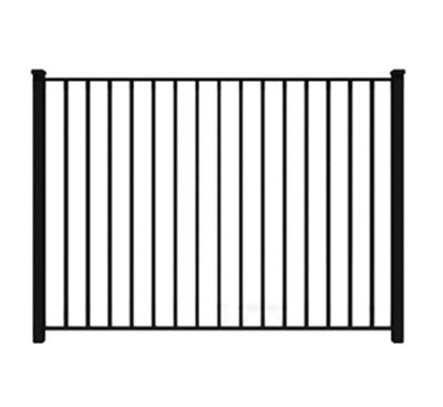 China Wholesales Best Price Easily Assembled Ornamental Powder Coated Used Wrought Iron Fencing for sale