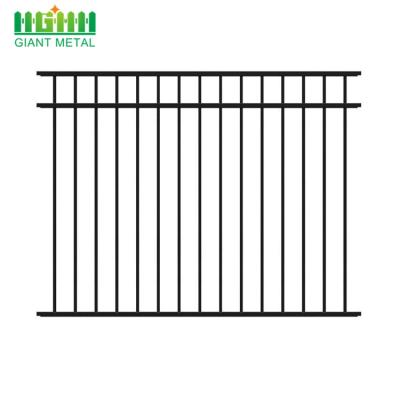 China Easily Assembled Ornamental Garden Powder Coated Black Metal Panel Aluminum Fence for sale