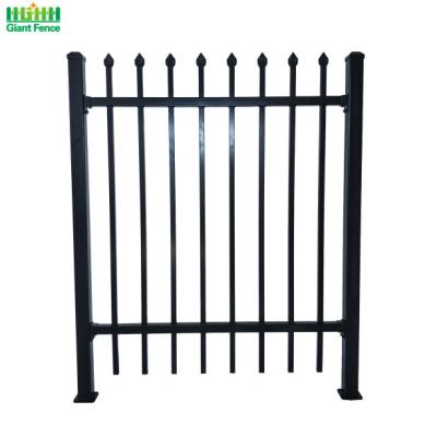 China Easily Assembled 6' x 8' Metal Wrought Iron Garden Panels Ornamental Fence Price for sale