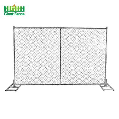 China American Galvanized Used Temporary Fence Easily Assembled 6 x 10 Chain Link Panels for sale