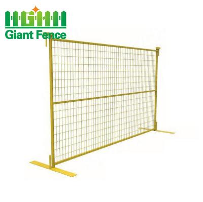 China Canada Used Temporary Galvanized Steel Construction Site Fence Easily Assembled for sale