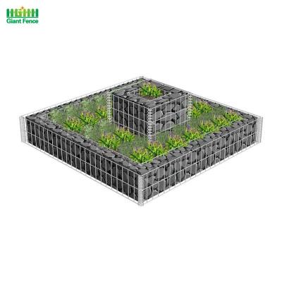 China Gabions 2x1x1 Welded Mesh Basket Stone Cage Retaining Wall Blocks Decorative Gardens Box Gabions for sale