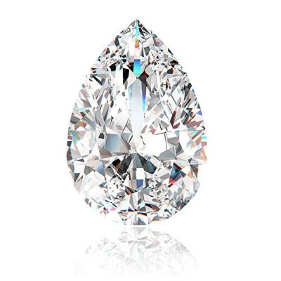 China Factory Price Jewelry Making Diamond Loose Stones Pear Cut White Moissanite for sale