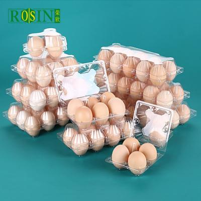 China Disposable 30 Holes Plastic Egg Cartons Lightweight Blister With Handle for sale